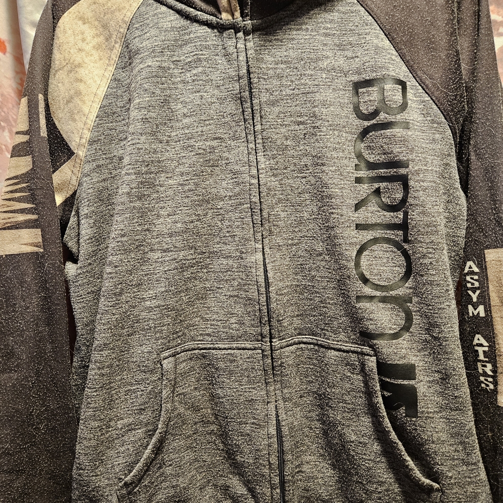 Burton Gray and Black Hoodie
